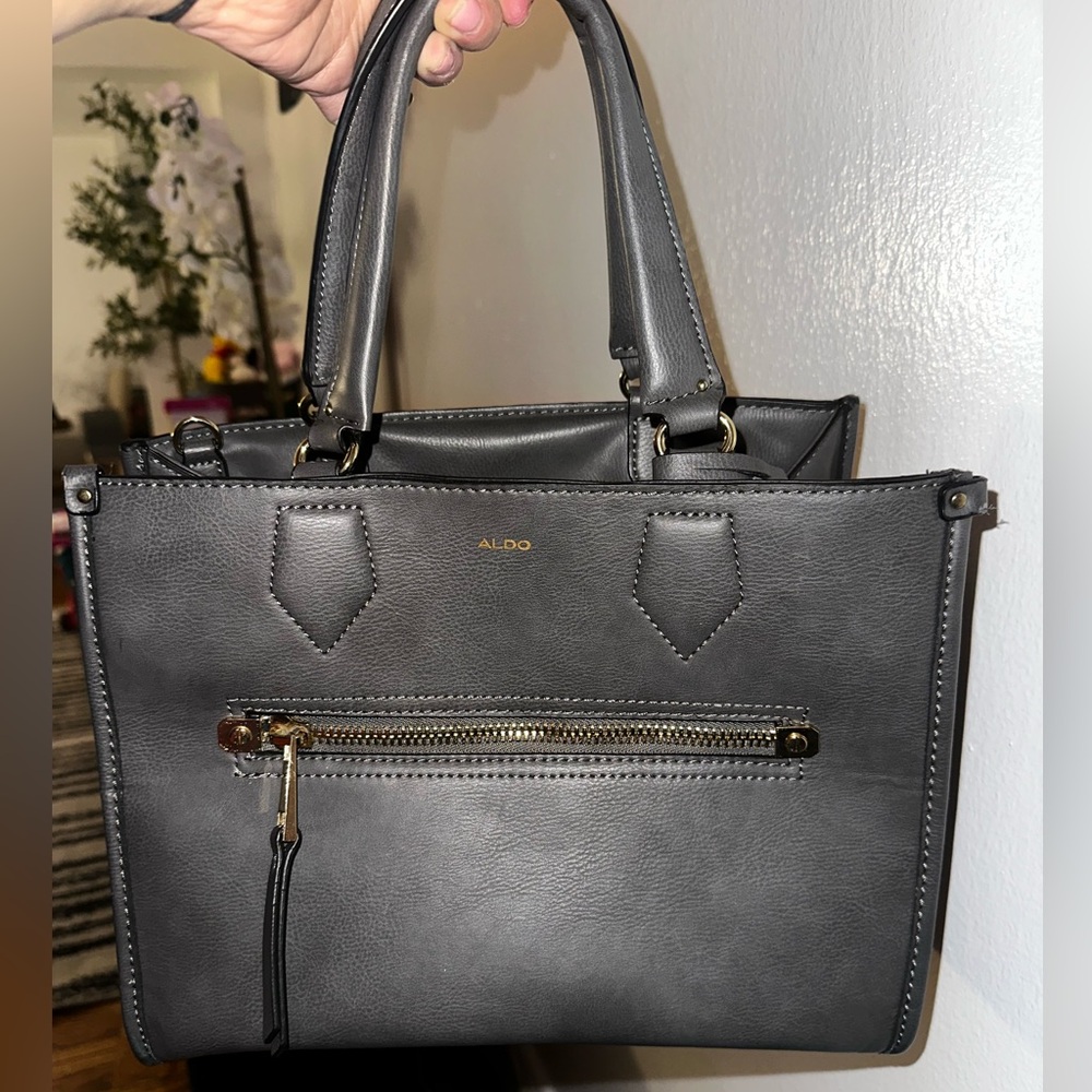 Aldo Charcoal Satchel Bag